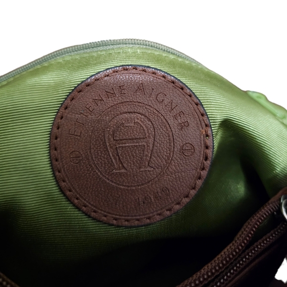 Etienne Aigner Crossbody Hobo Handbag Purse Multi-Color - Picture 5 of 12